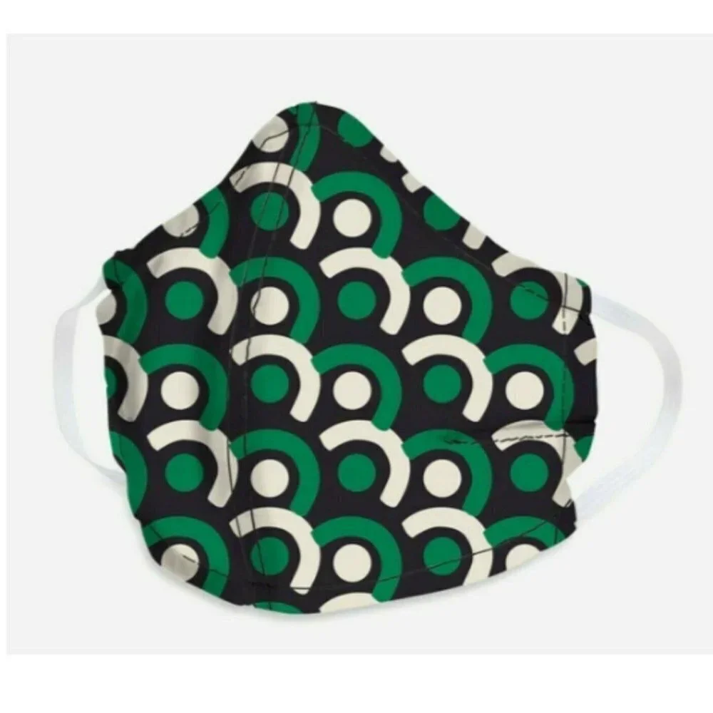 Clearance💎5/$25 New Vera Bradley Cloth Face Mask Imperial Tile Green Print